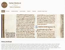 Tablet Screenshot of dallasmedievaltexts.org